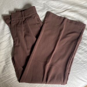 Abercrombie & Fitch Brown Wide Leg Trousers